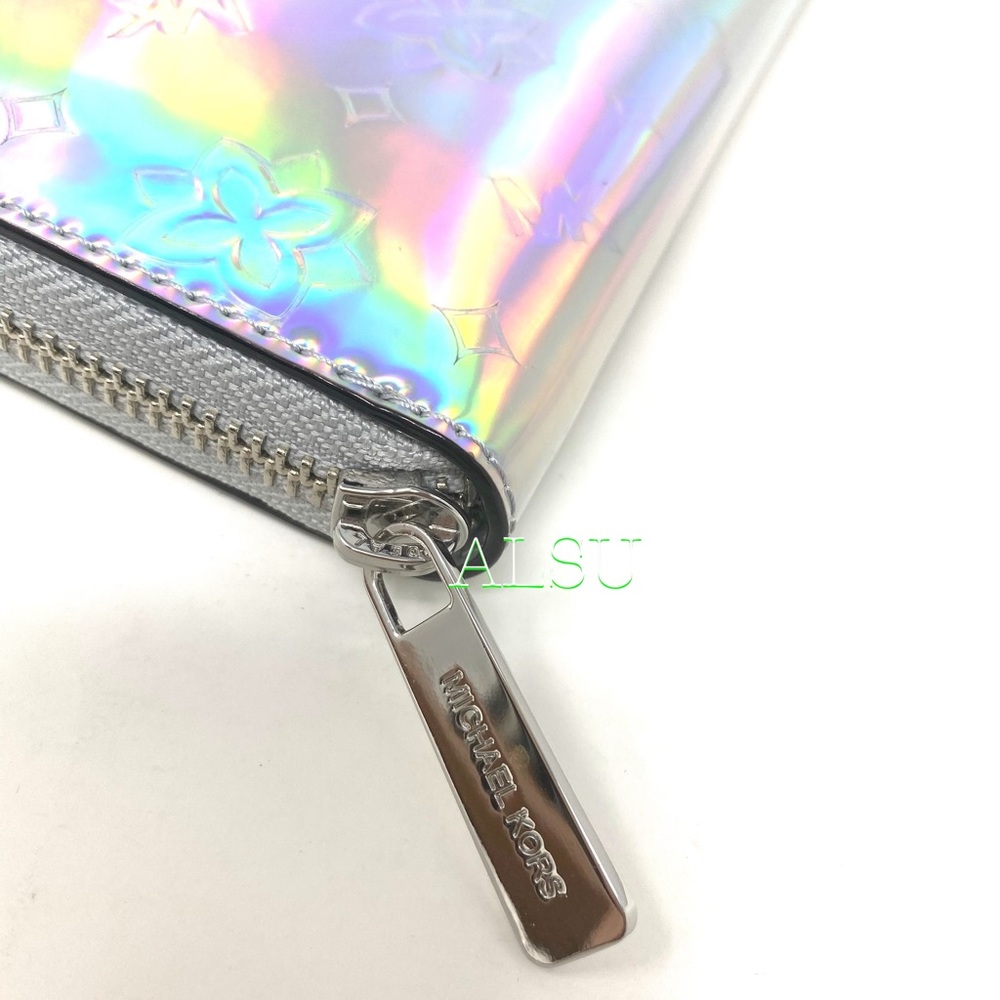 Michael Kors LG Continental Wallet Mirror Silver - Picture 6 of 7